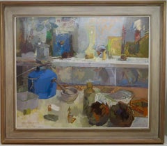 Oliver Campion RBA (1928-2000)- English Impressionist oil painting STILL LIFE