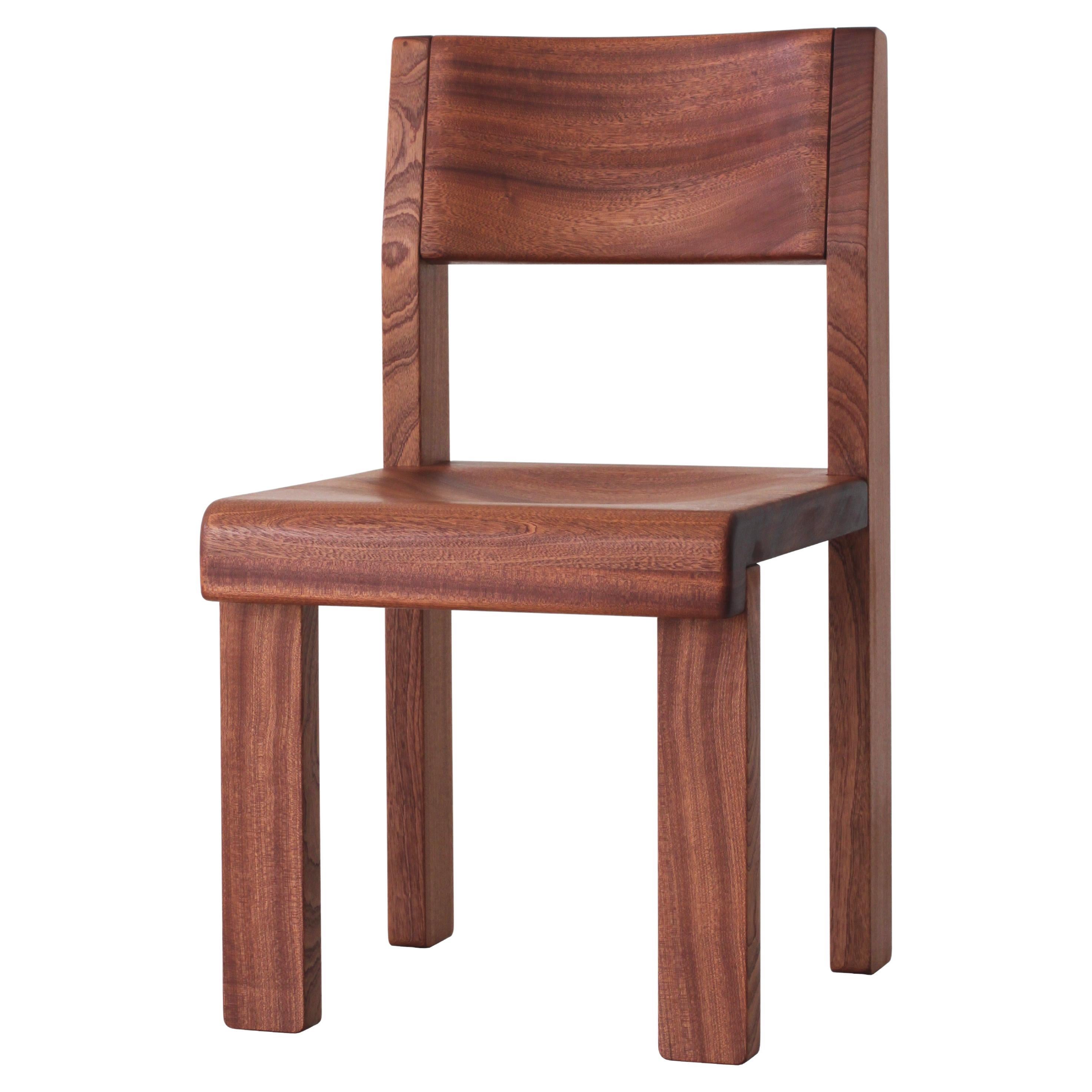 Sapele Wood Side Chairs
