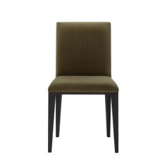 Chaise Oliver en velours kaki