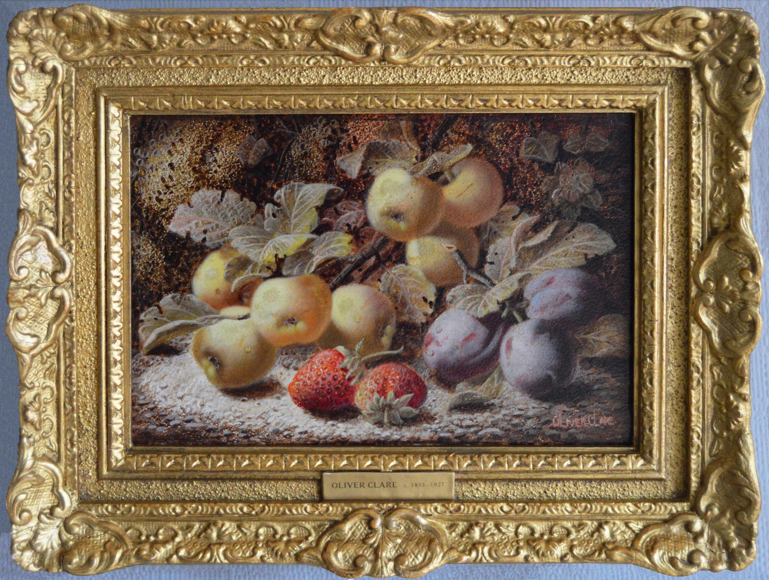 Oliver Clare Still-Life Painting - 19th Century still Life oil painting of fruit