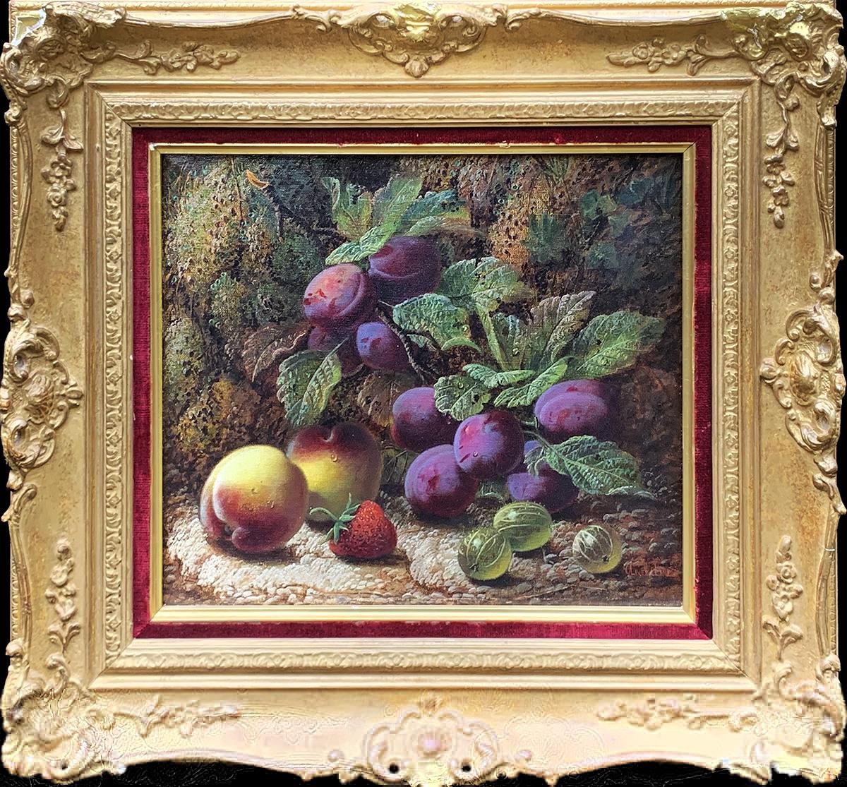 Still-Life Painting di Oliver Clare - Natura morta di frutta (coppia)