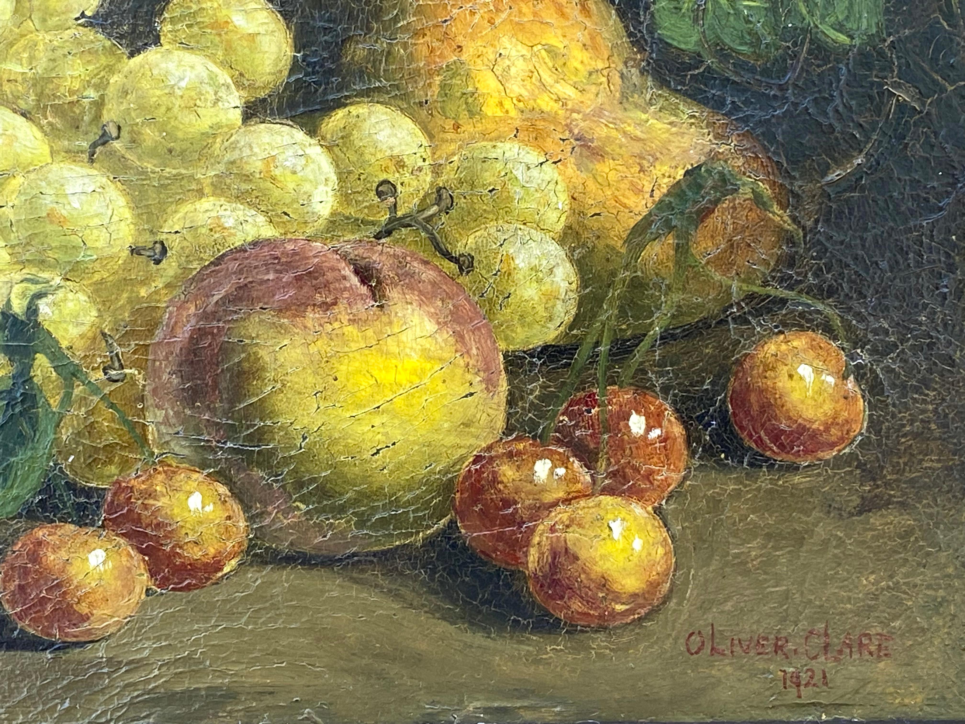 “Still Life with Fruit” - Academic Painting by Oliver Clare