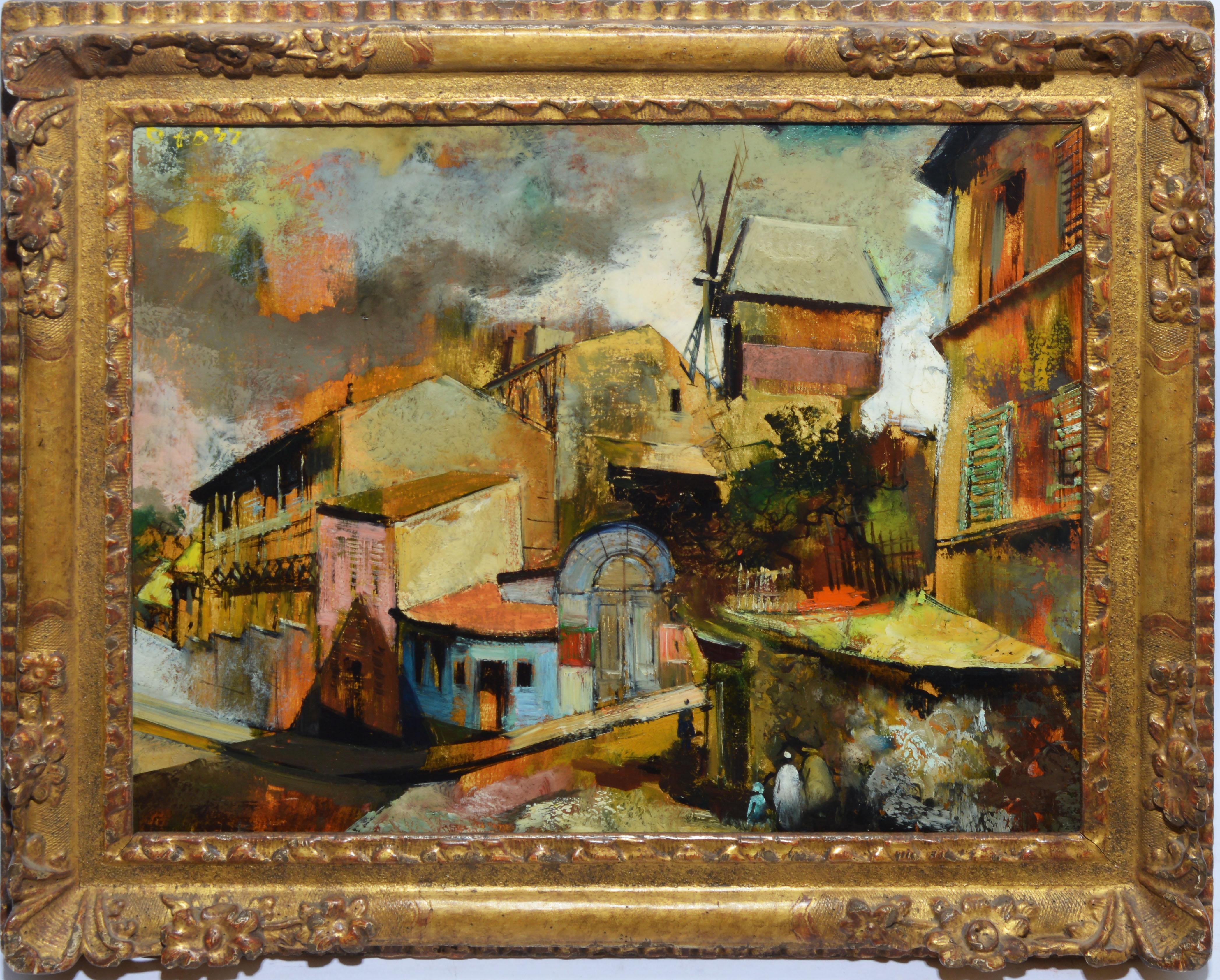 Paris Modern School, Cityscape Oil Painting by Oliver Foss 2