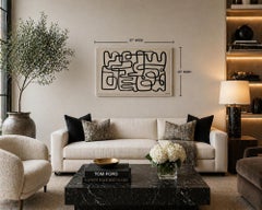 Oliver Gal Abstract Line Art Painting Framed Acrylic Canvas Miami Pop Art