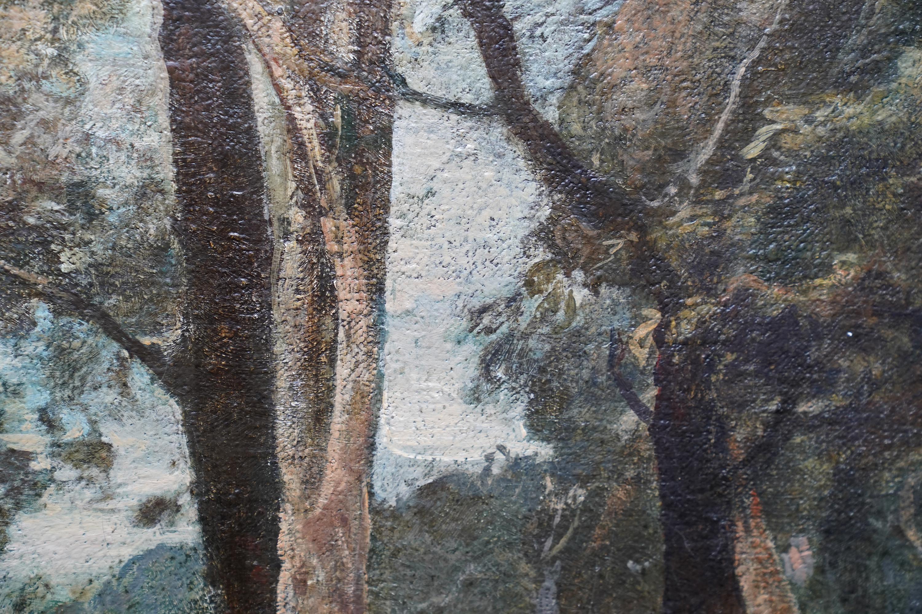 Woodland Path – Ölgemälde des britischen Impressionismus, 1930 im Angebot 2
