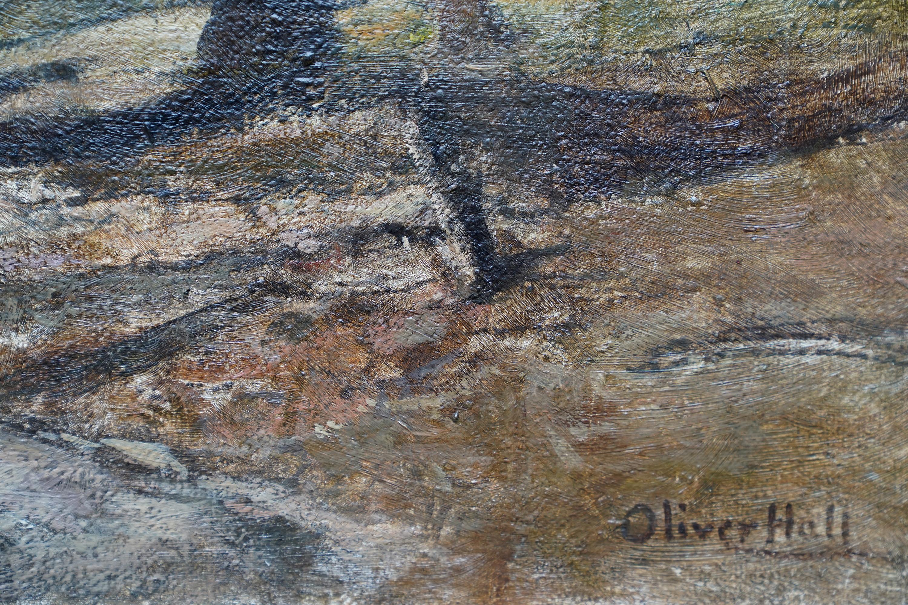 Woodland Path – Ölgemälde des britischen Impressionismus, 1930 im Angebot 3