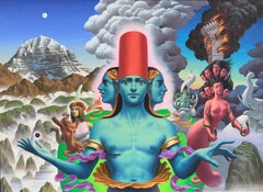 Lord of the Center - Original Artwork of Highly Detailed Symbolic, Surreal Scene