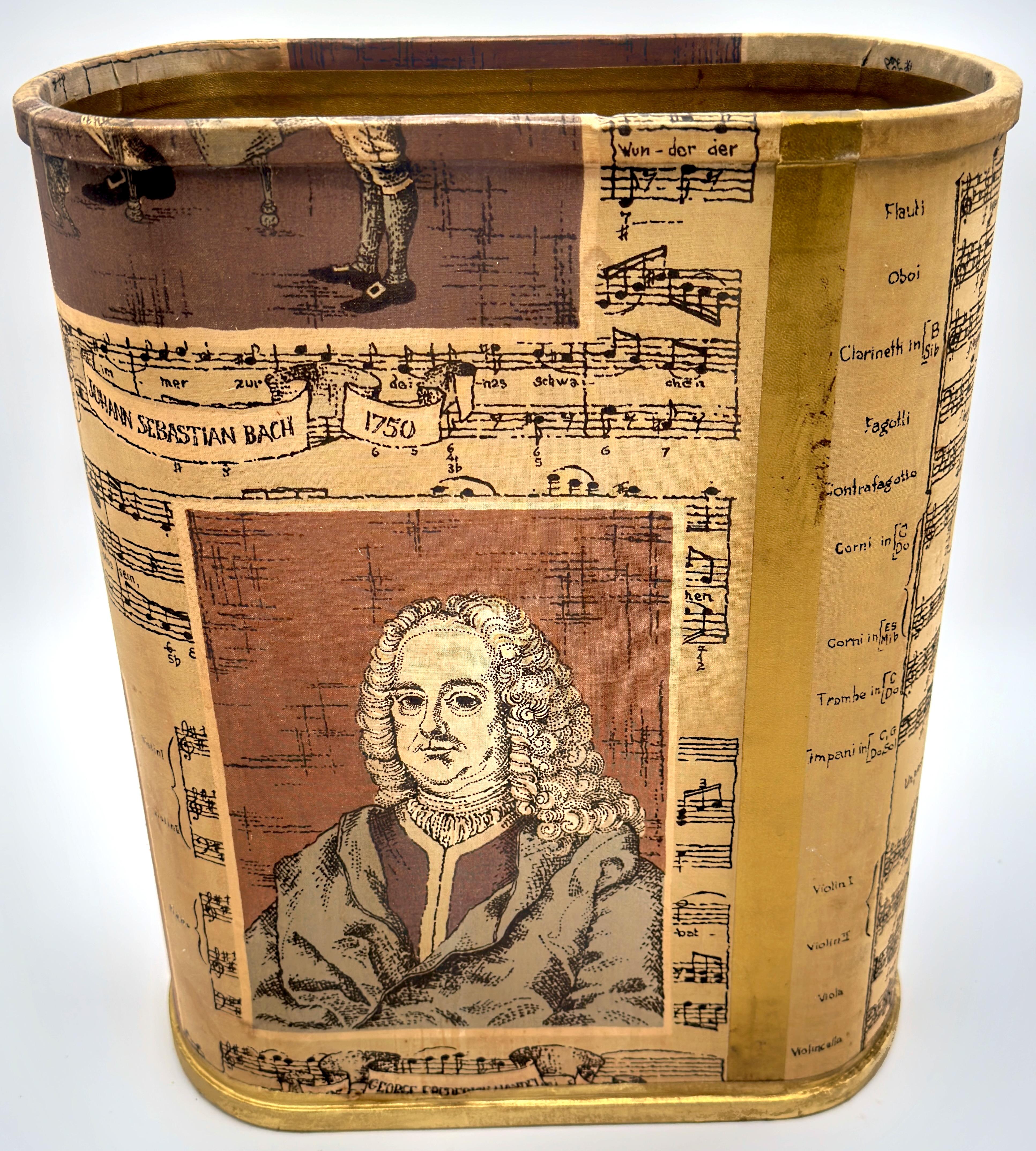 Oliver K. Whiting de Londres Papelera con retratos de Bach, Brahms y Beethoven siglo XX en venta