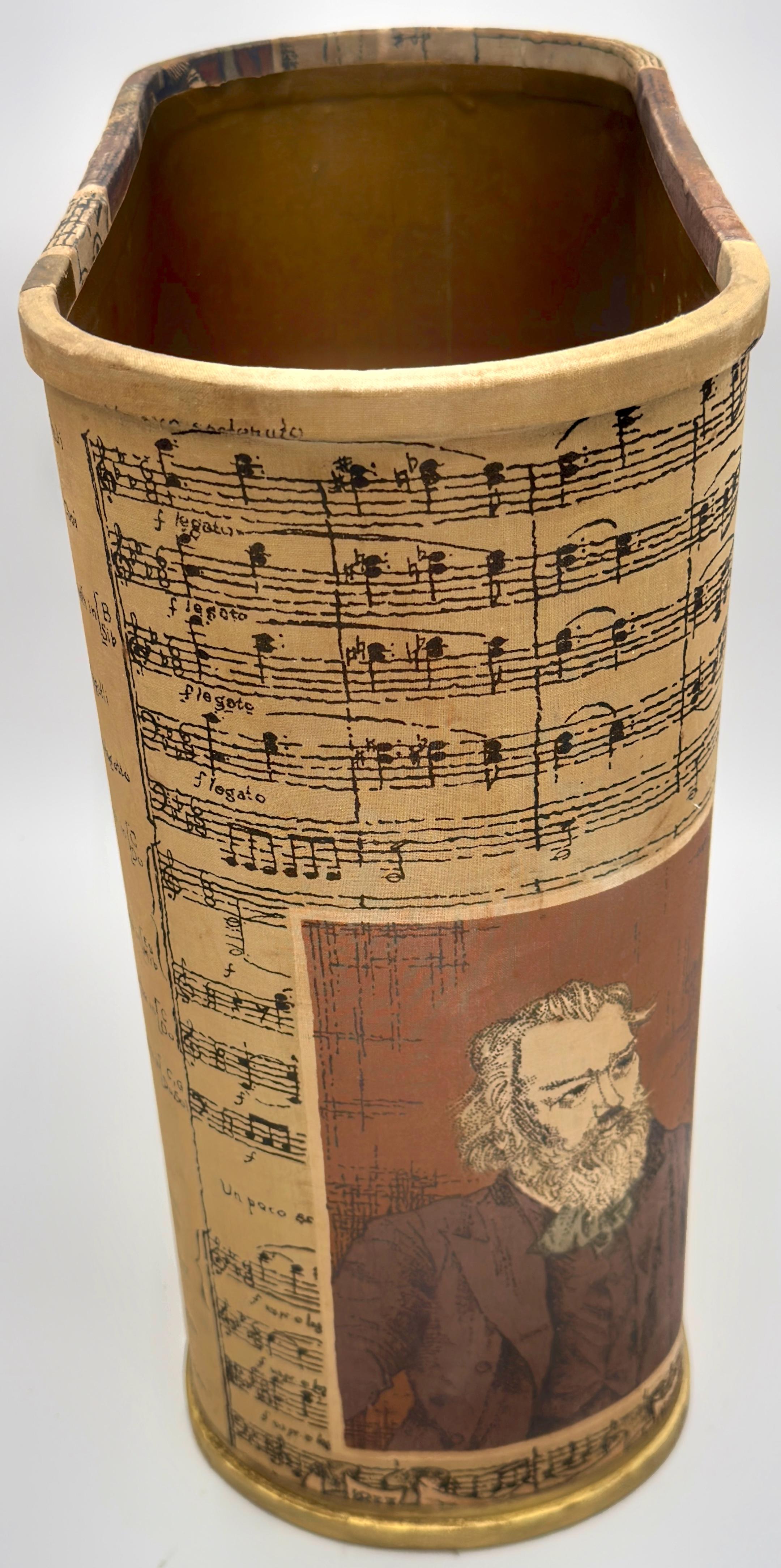Oliver K. Whiting de Londres Papelera con retratos de Bach, Brahms y Beethoven en venta 1