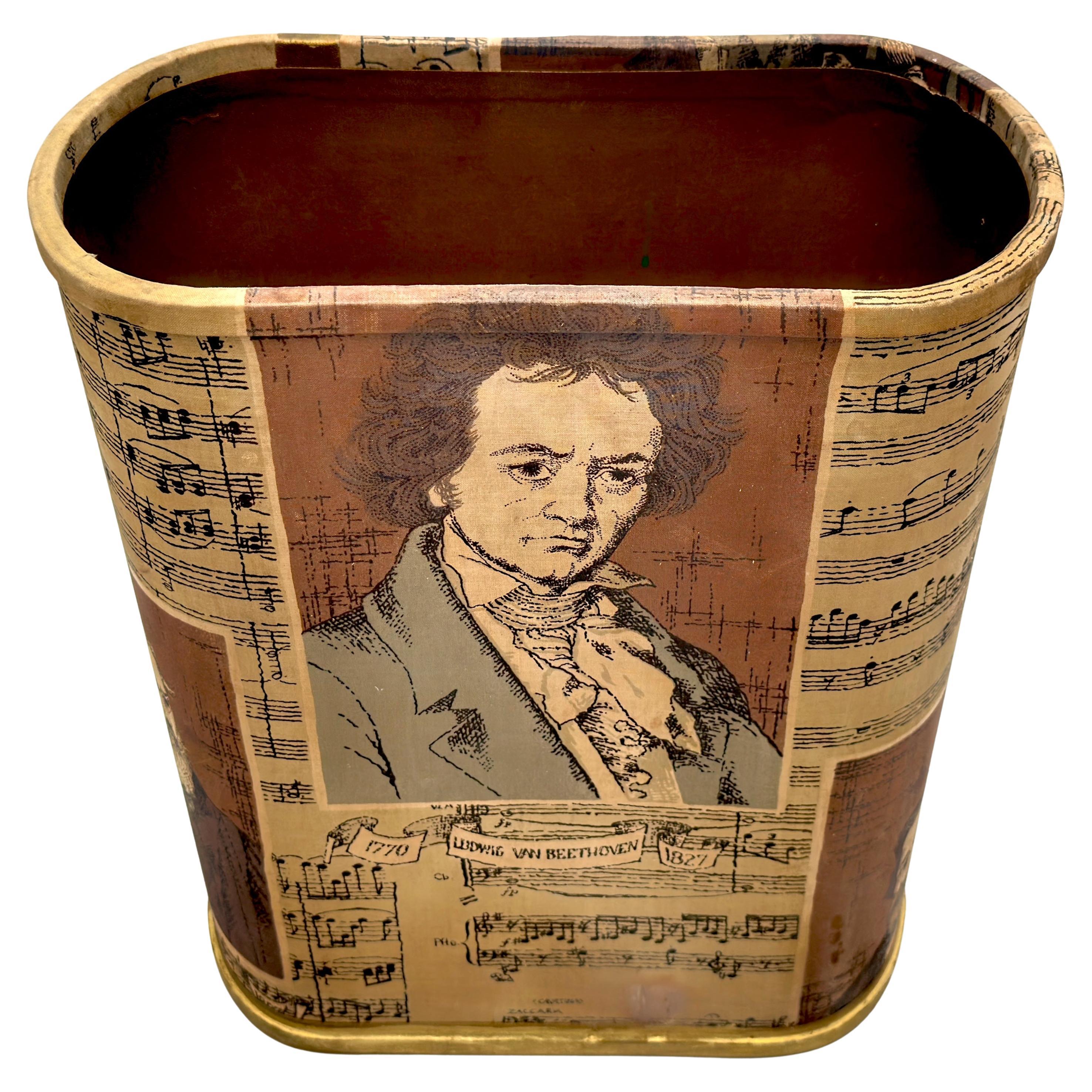Oliver K. Whiting de Londres Papelera con retratos de Bach, Brahms y Beethoven en venta