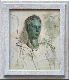 Portrait of a Young Man Oil Painting Celebrated 20th Century Artist