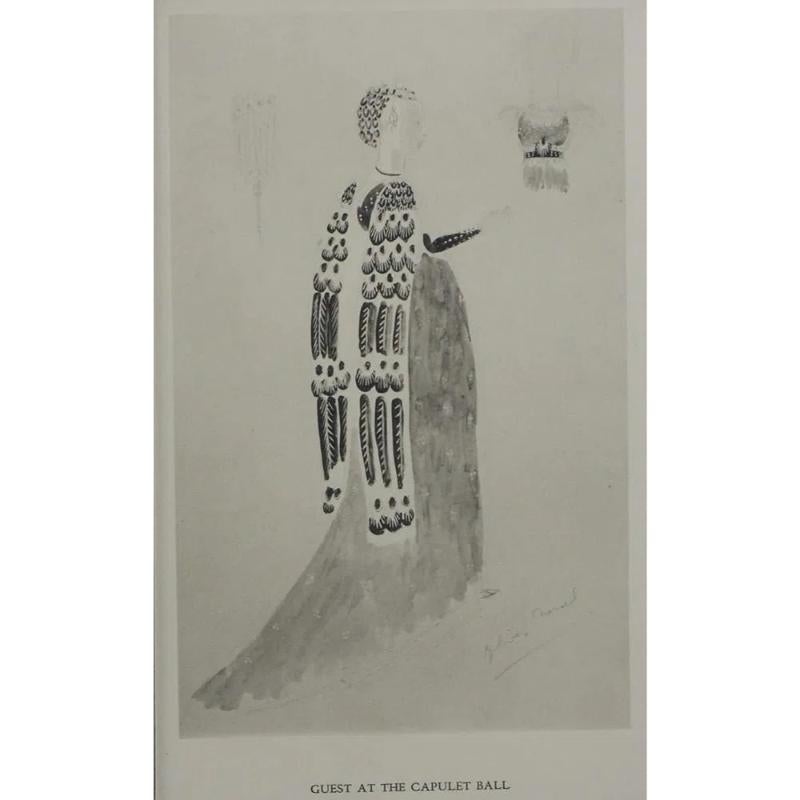 Satz x 6 Romeo & Julia Lady Capulet c1936 Theatralische Kostümplatten von Oliver Me im Angebot 7
