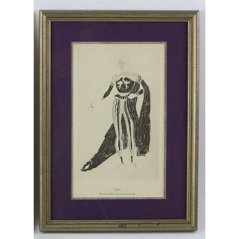 Satz x 6 Romeo & Julia Lady Capulet c1936 Theatralische Kostümplatten von Oliver Me im Angebot 2