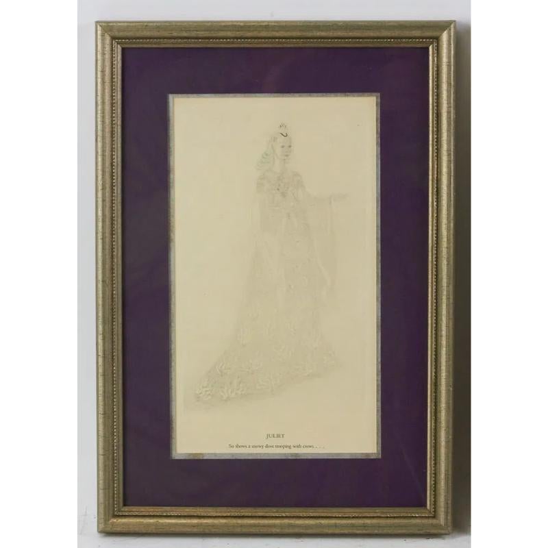 Satz x 6 Romeo & Julia Lady Capulet c1936 Theatralische Kostümplatten von Oliver Me im Angebot 4