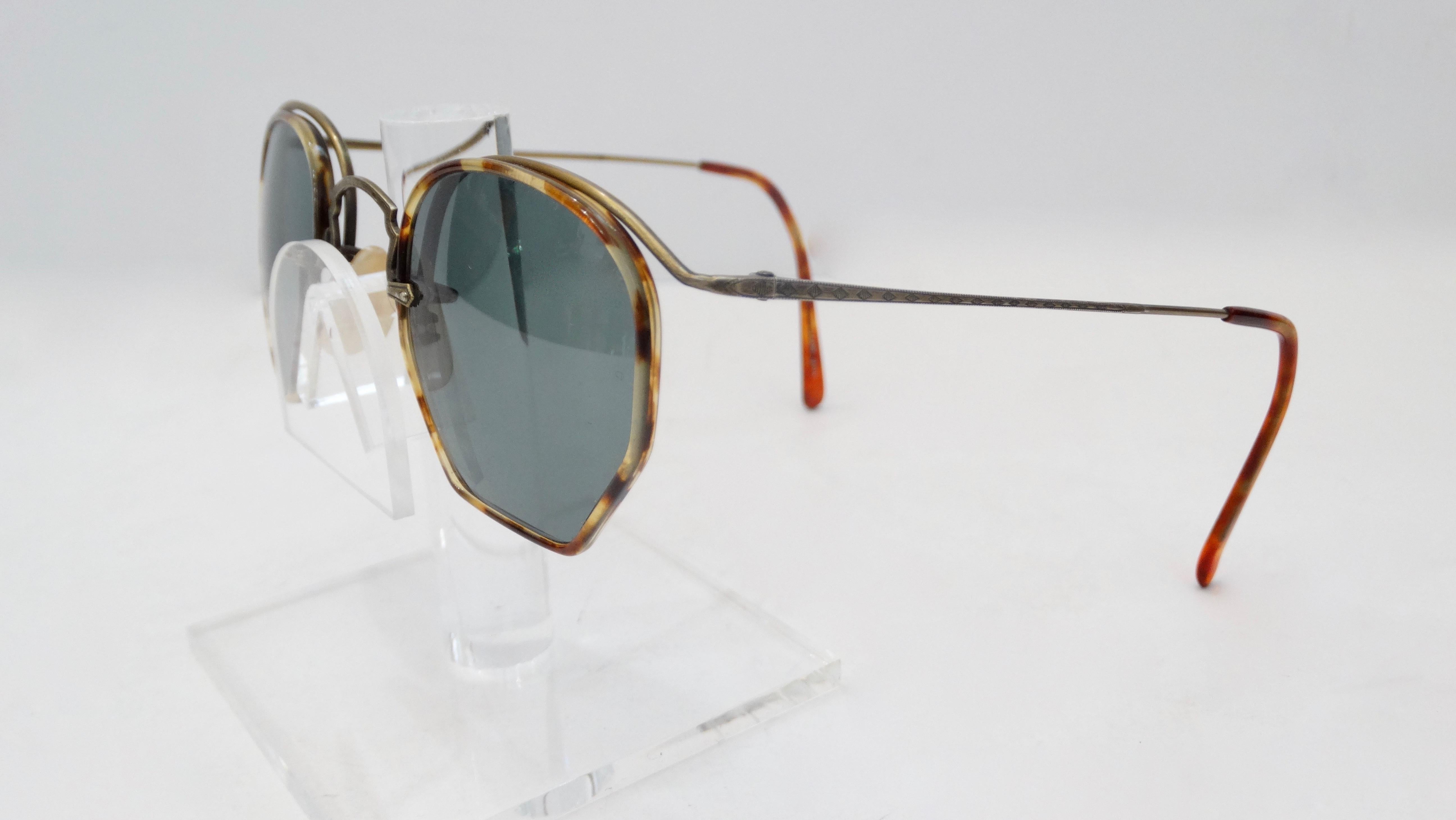 Oliver Peoples 1980s Tortoise Shell Sunglasses In Good Condition In Scottsdale, AZ