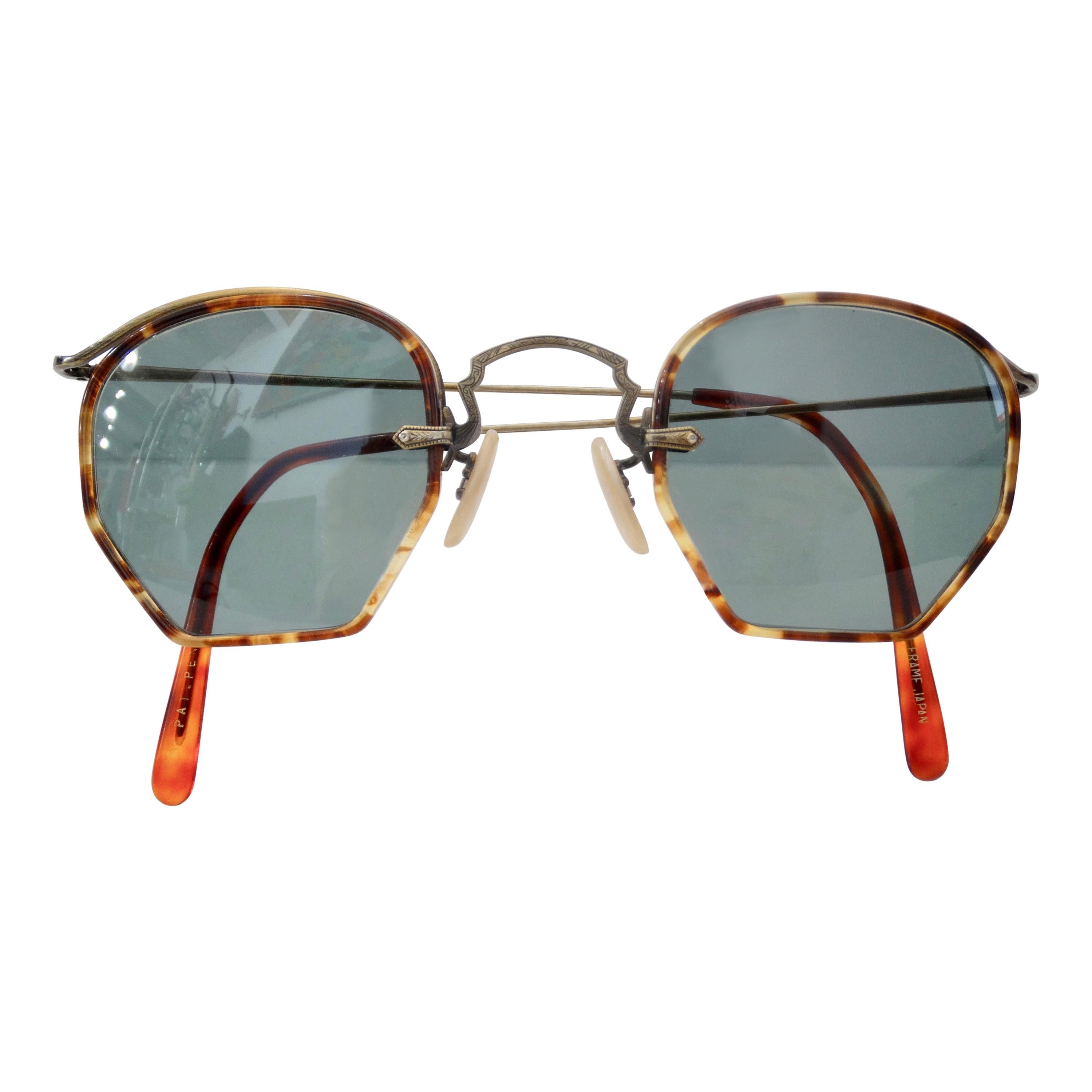 Oliver Peoples 1980s Tortoise Shell Sunglasses