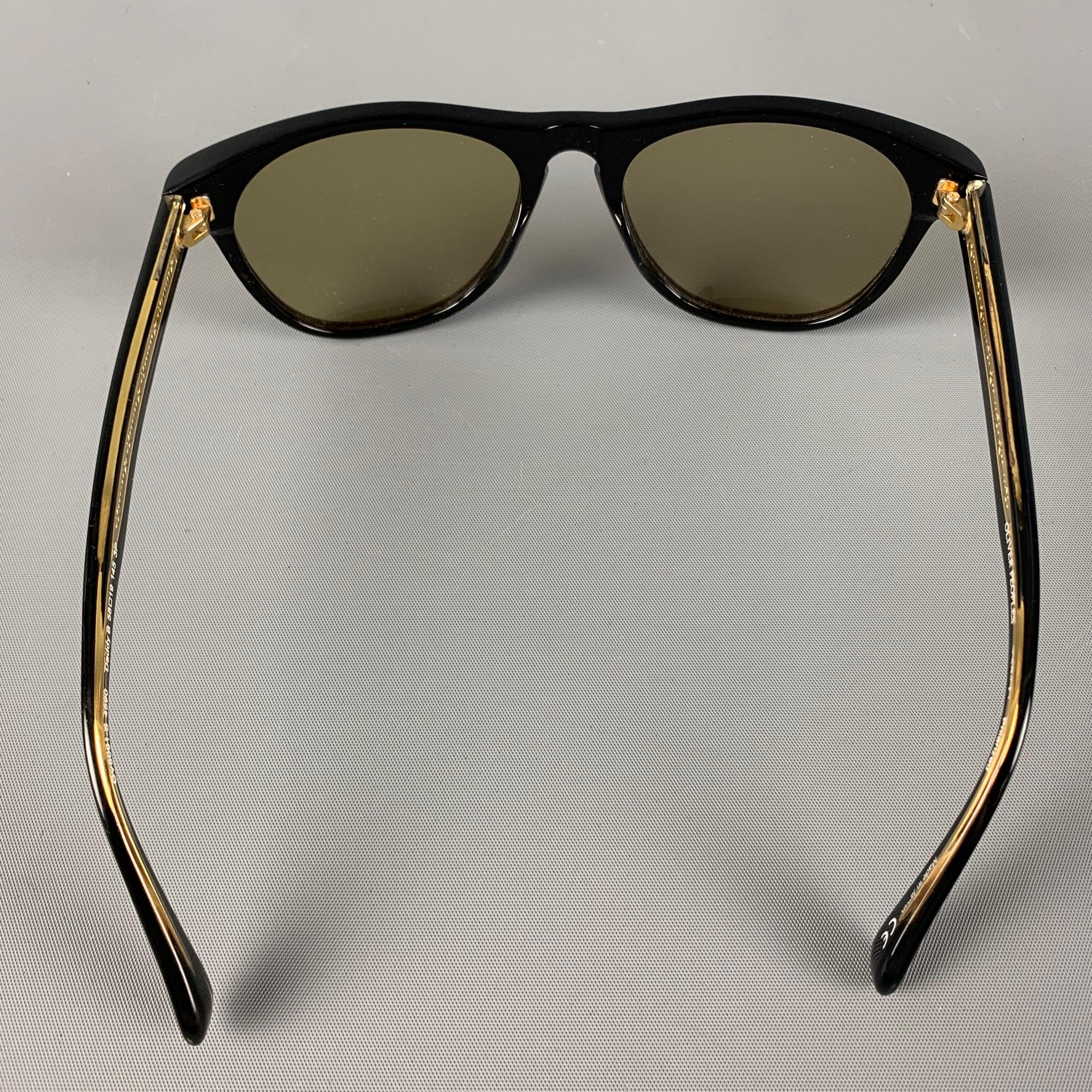 OLIVER PEOPLES Black Acetate Daddy B Sunglasses In Good Condition In San Francisco, CA