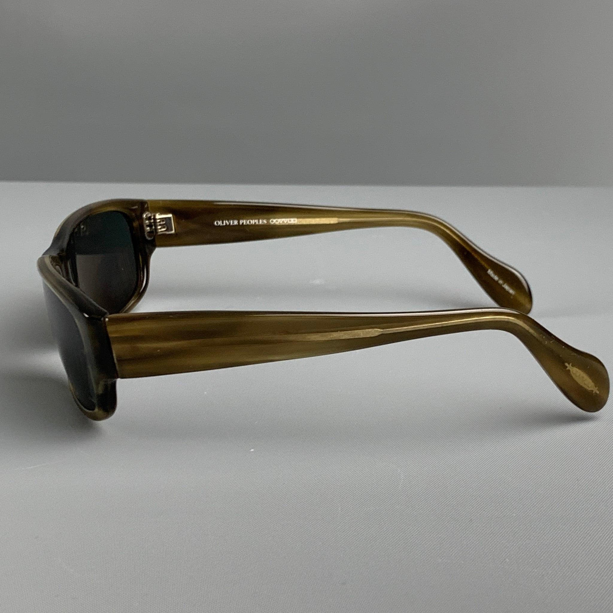 OLIVER PEOPLES Braune Acetat-Sonnenbrillen & Brillen Herren im Angebot