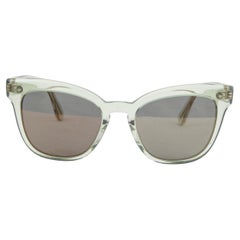 OLIVER PEOPLES transparent mint green OVERSIZED Cat-Eye Sunglasses OV5372SU