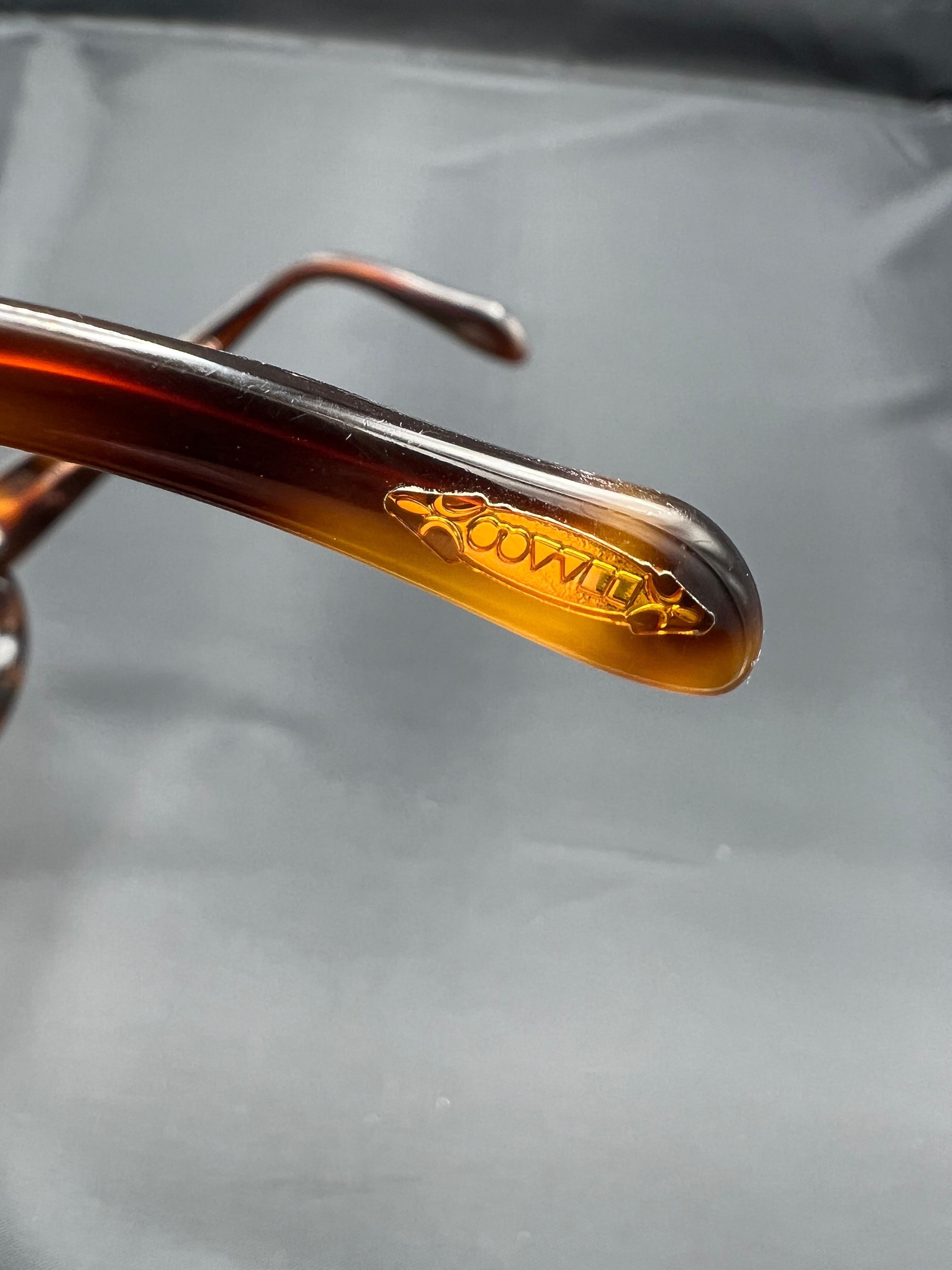 Oliver Peoples Twenty Years Paramount Limited Edition Brown Oval Sunglasses For Sale 2