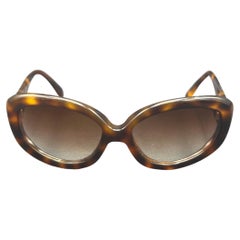 Oliver Peoples Twenty Years Paramount Limited Edition Brown Oval Sunglasses