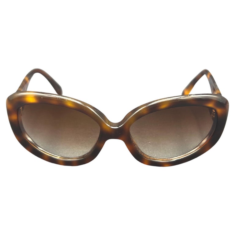 Oliver Peoples Twenty Years Paramount Limited Edition Brown Oval Sunglasses  For Sale at 1stDibs