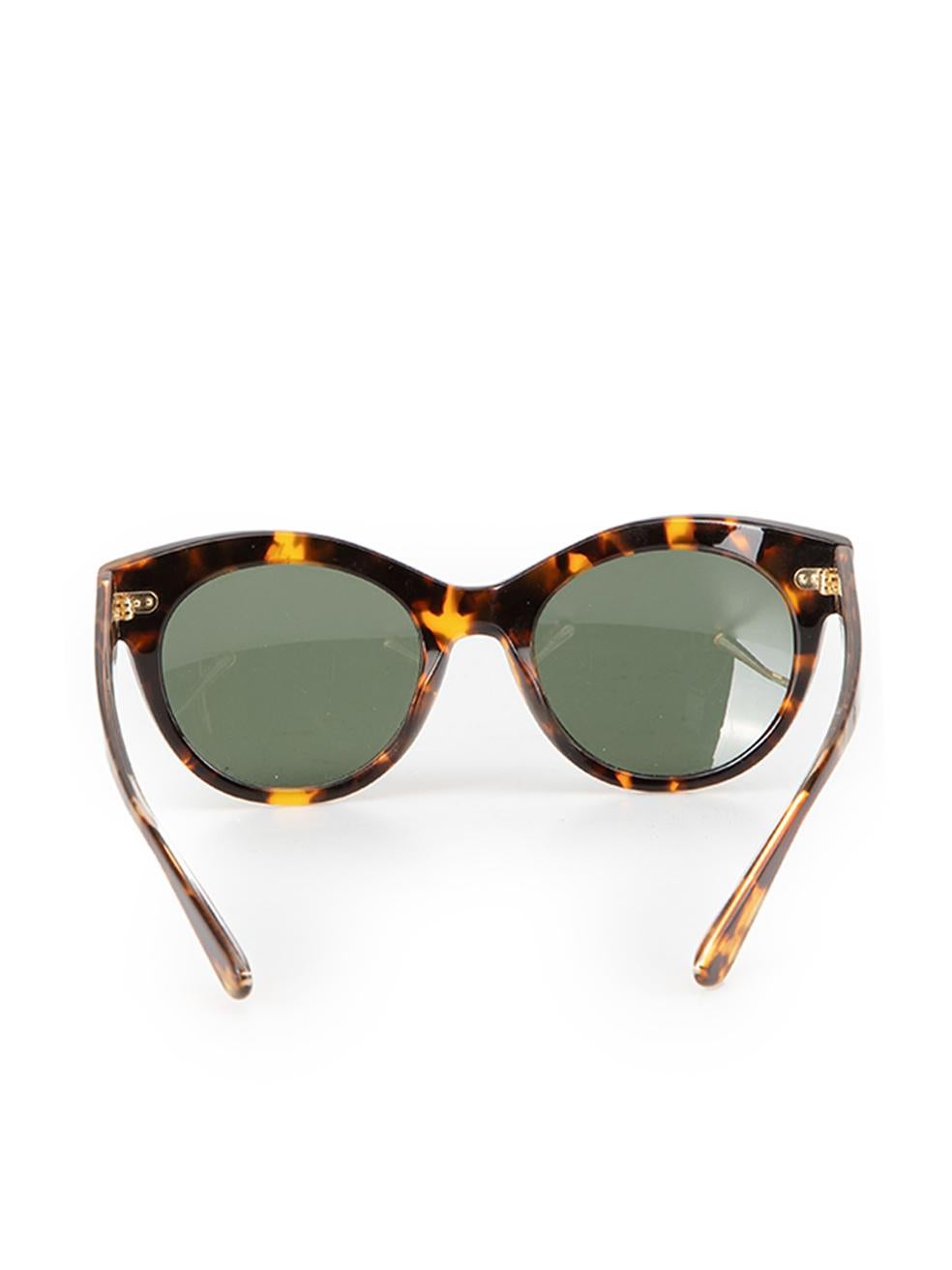 Oliver Peoples Women's Brown Tortoiseshell Cat Eye Sunglasses In Good Condition In London, GB