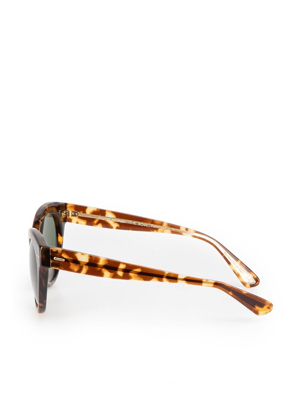 Oliver Peoples Women's Brown Tortoiseshell Cat Eye Sunglasses 1