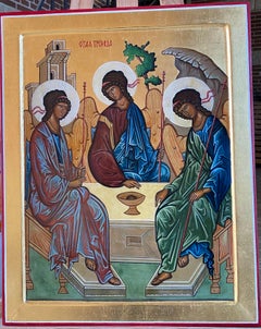 The Holy Trinity, after an icon by Russian painter Andrei Rublev (15th century)