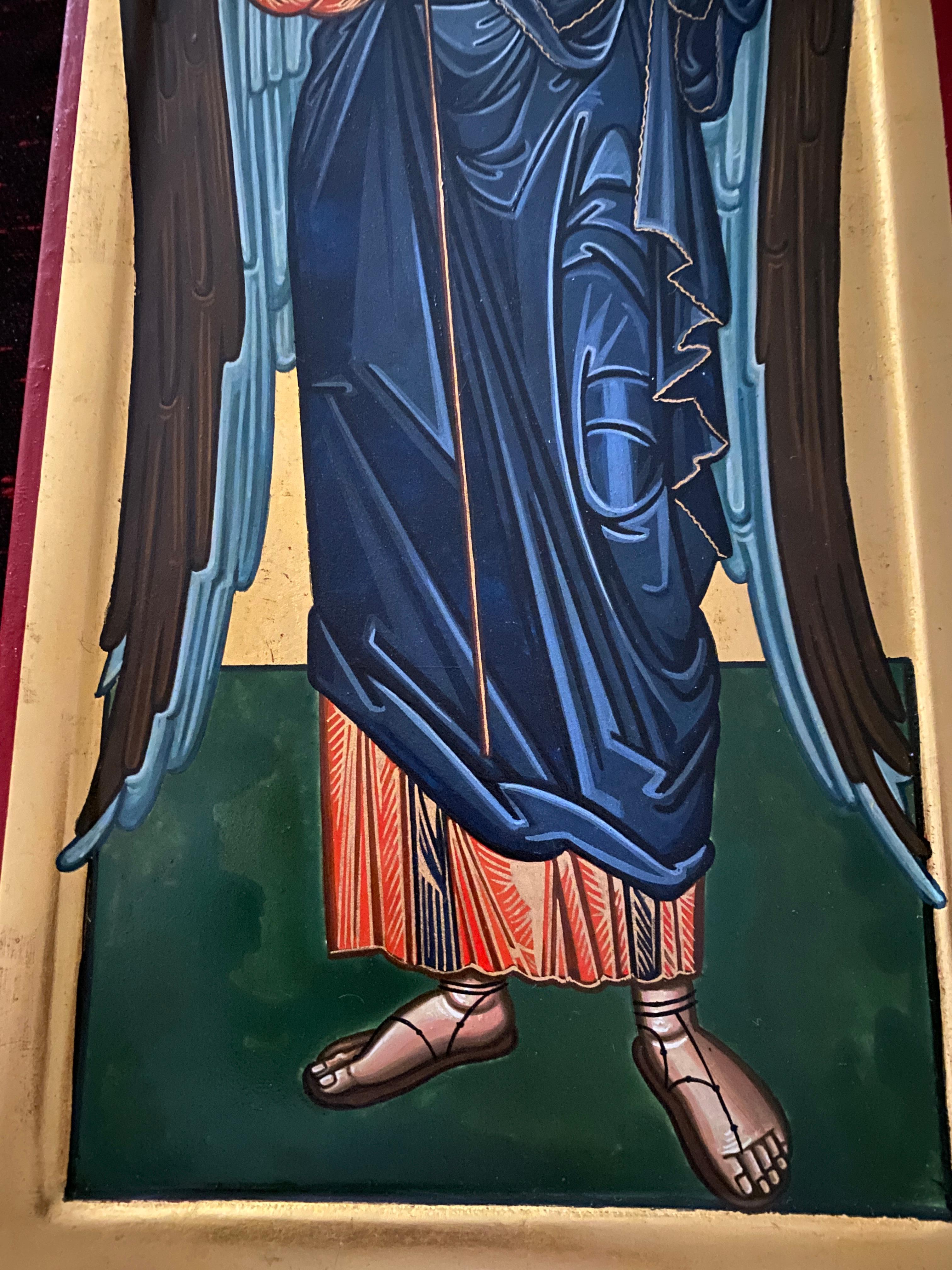 The archangel Saint Michael, after an icon of the 14th century For Sale 5