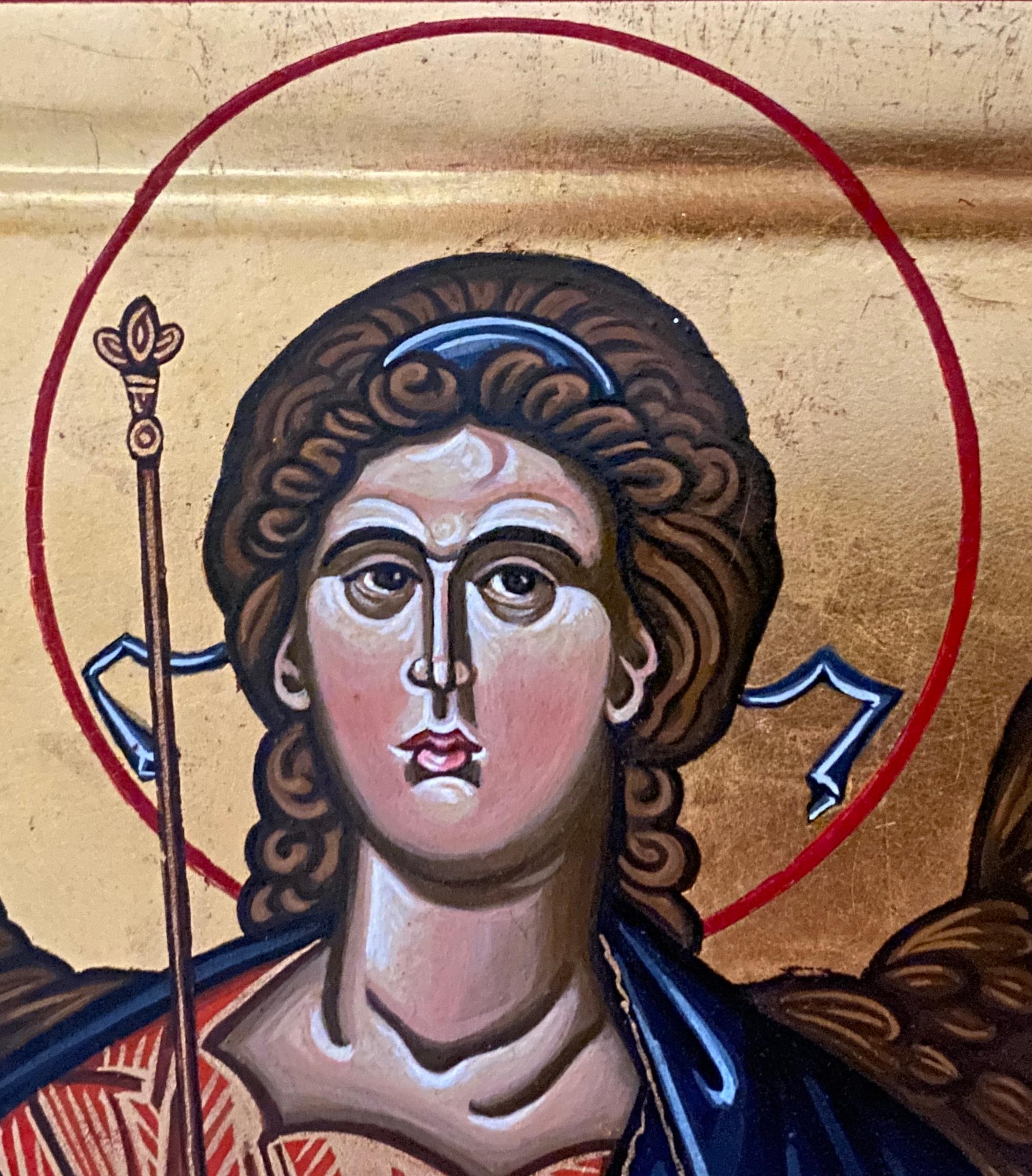 The archangel Saint Michael, after an icon of the 14th century For Sale 6