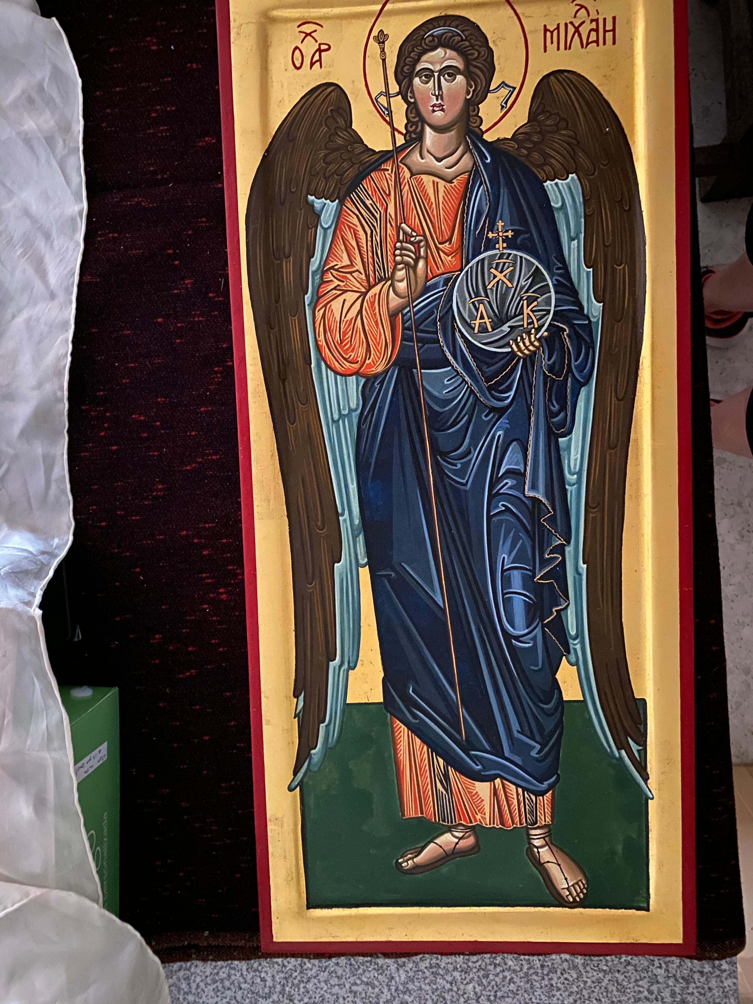 The archangel Saint Michael, after an icon of the 14th century For Sale 7