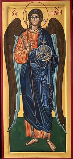 The archangel Saint Michael, after an icon of the 14th century