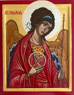 The Archangel Michael (after the one by Rubliev in the Tretyakov Gallery-Moscow)