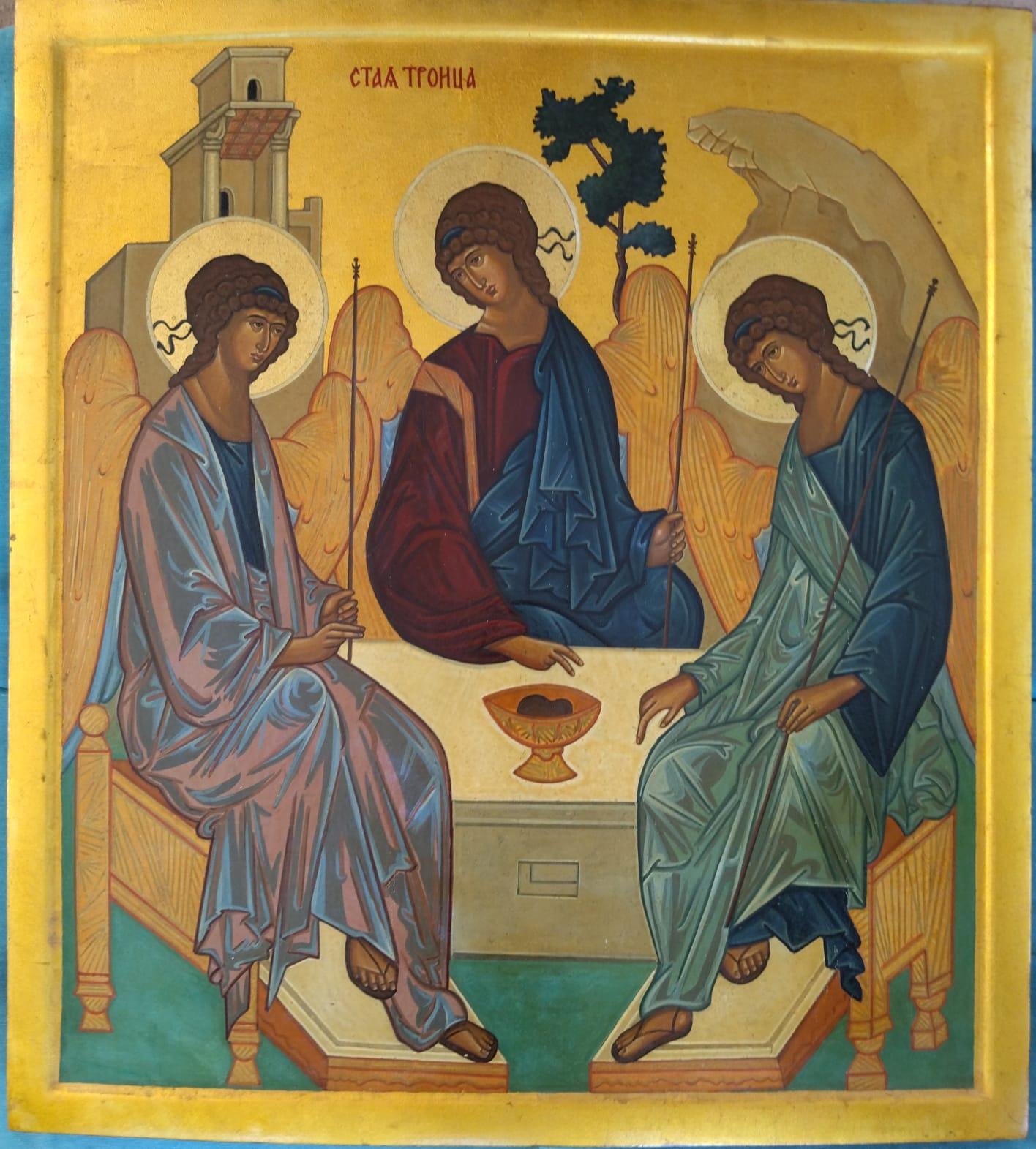 The Holy Trinity II, after an icon by Russian painter Rublev (15th century) 3