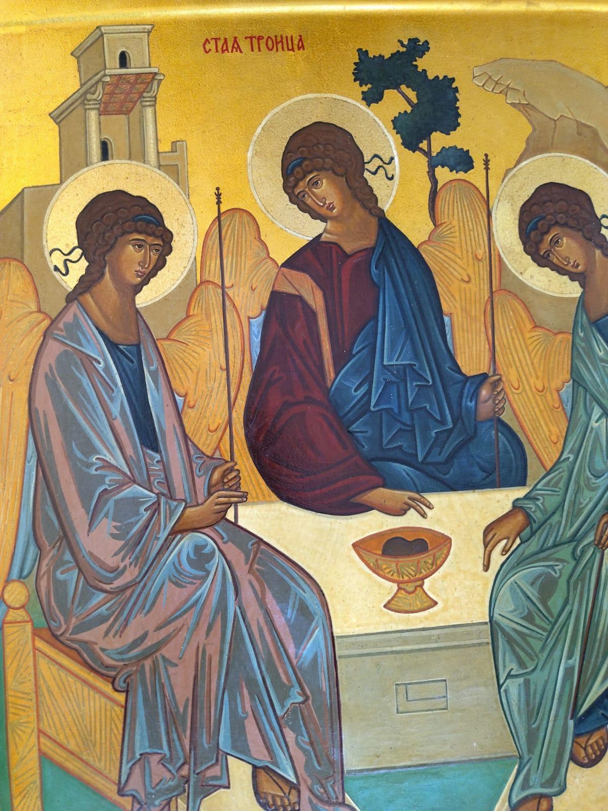 The Holy Trinity II, after an icon by Russian painter Rublev (15th century) 1