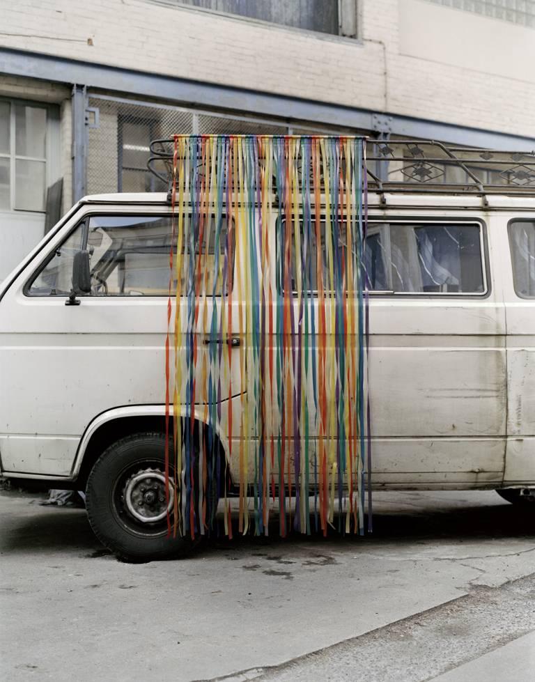 Oliver Schwarzwald Color Photograph - Contemporary Photography: Ribbon Car