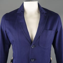 OLIVER SPENCER 42 Navy Cotton Sport Coat
