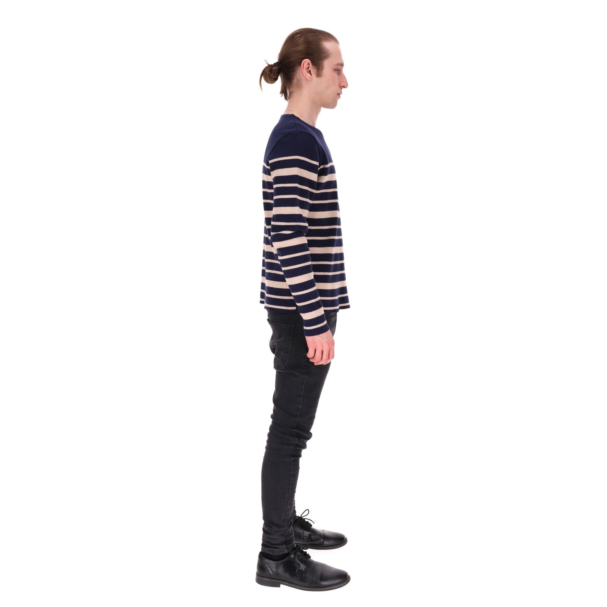 Noir Pull rayé Oliver Spencer en coton et laine mélangées en vente