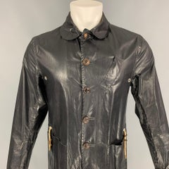 OLIVER SPENCER Size 38 Black Coated Cotton Jacket