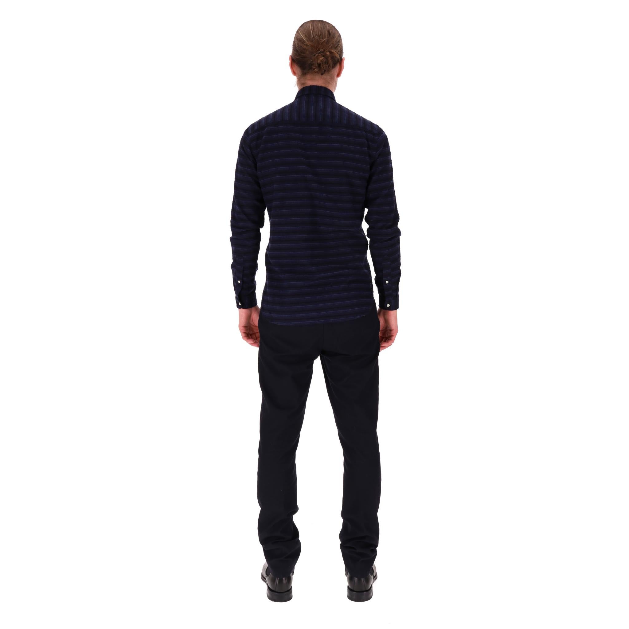 Chemise en coton rayée Oliver Spencer Excellent état - En vente à London, GB