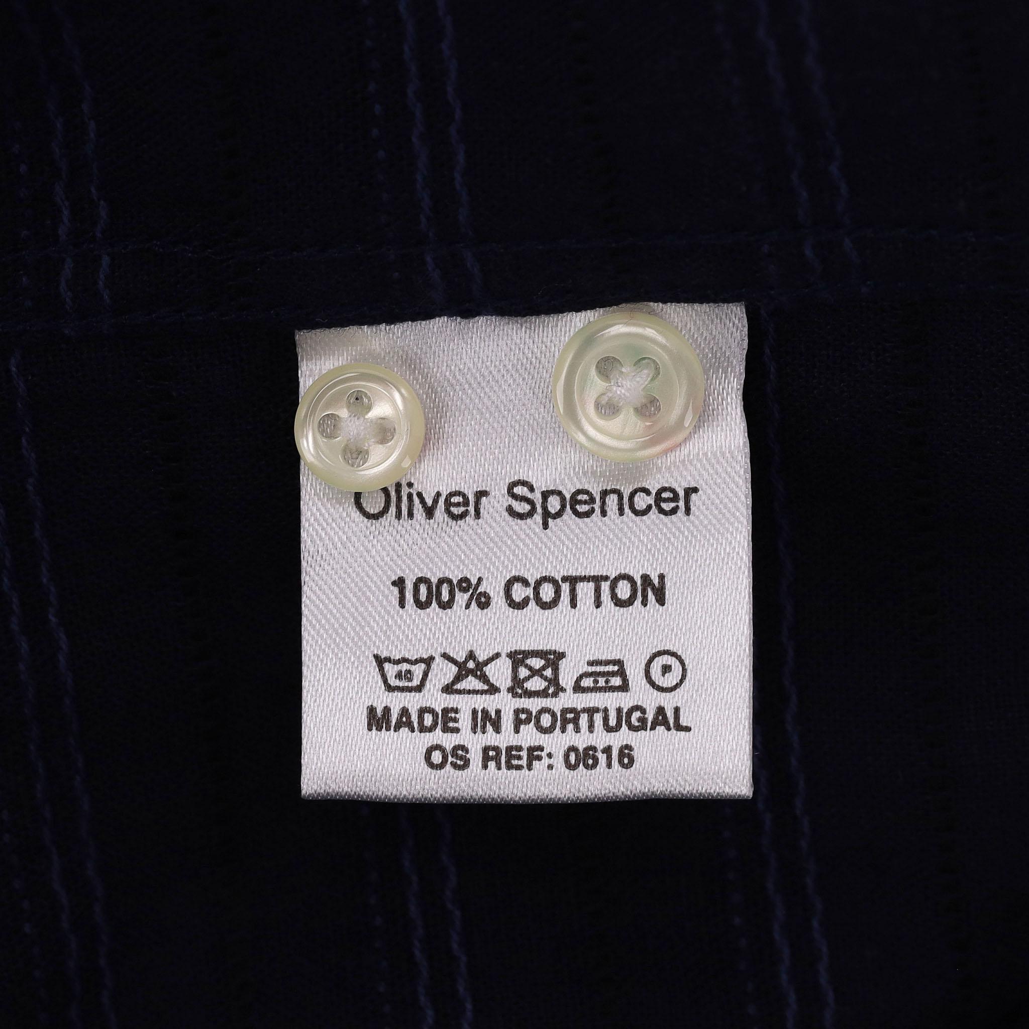 Chemise en coton rayée Oliver Spencer en vente 2