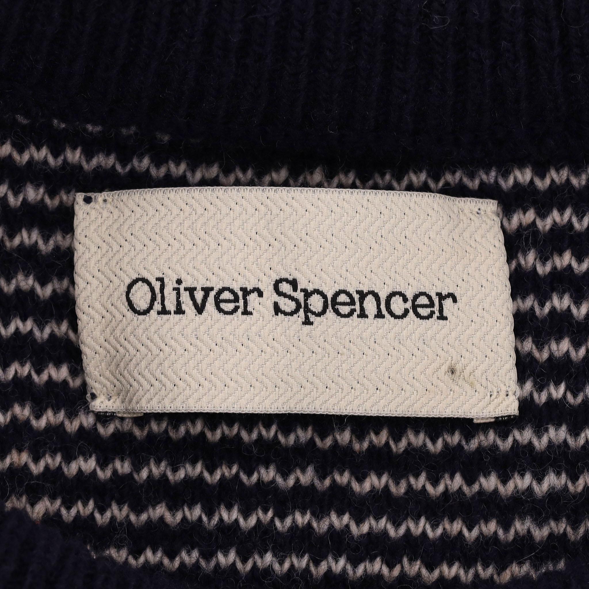Uomo Oliver Spencer - Maglia in lana a righe in vendita