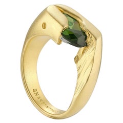 Oliver Stone in Broken Brick  - 14k gold pinky ring