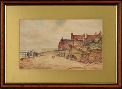 Antique English Country Landscape - Original Painting on Paper by Oliver Louis Tweddle