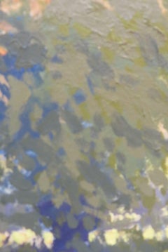 Pintura al óleo original English Post Impressionist "Campos de verano"