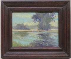 Piccolo dipinto ad olio originale di English Impressionist del pittore inglese Oliver Warman