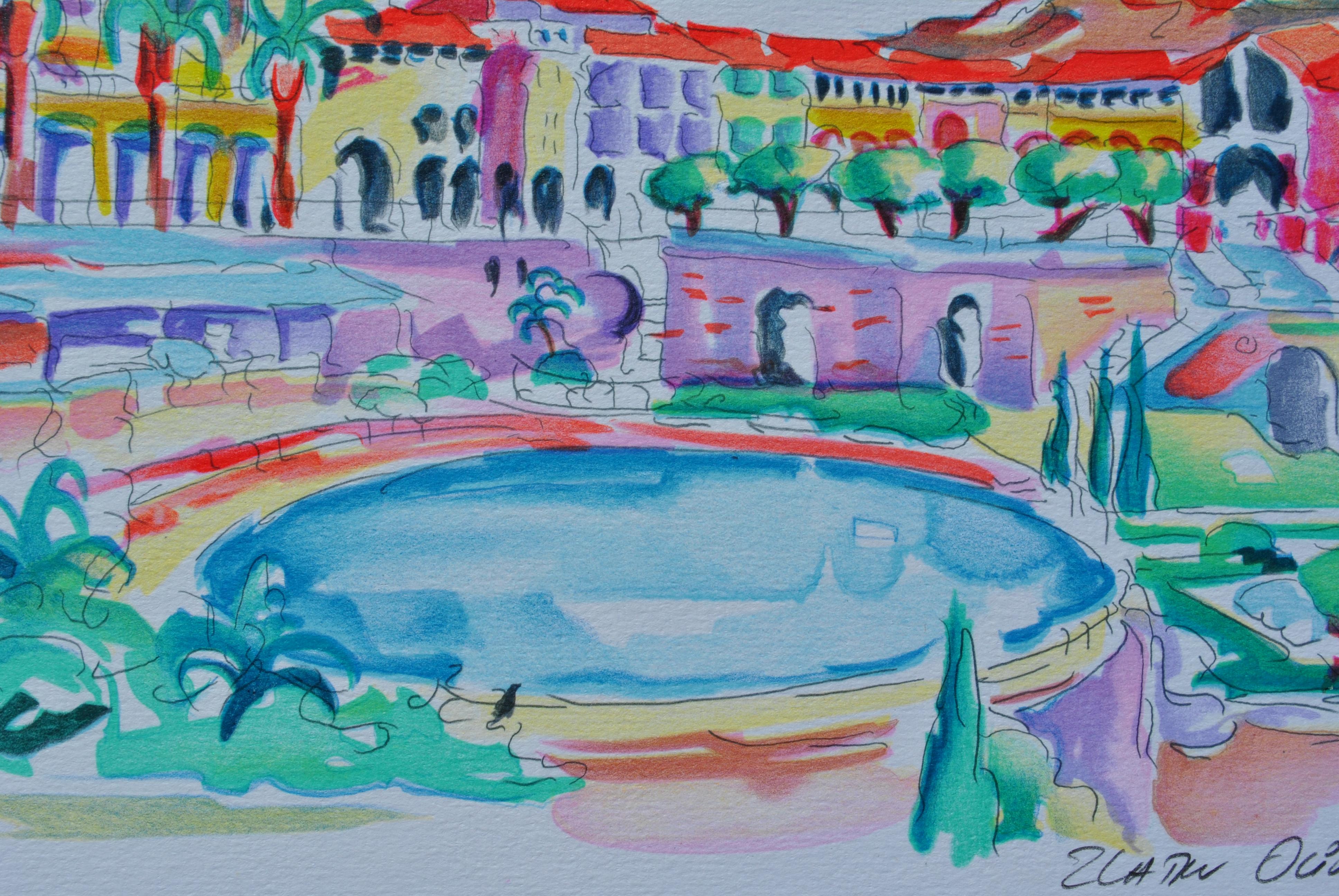 Oliver ZLADKU (1952-)
Monaco, 1982

Original Lithograph
Handsigned in pencil
Numbered / 250 (the number you can see can be different)
On Vellum 28 x 38 cm

Excellent condition