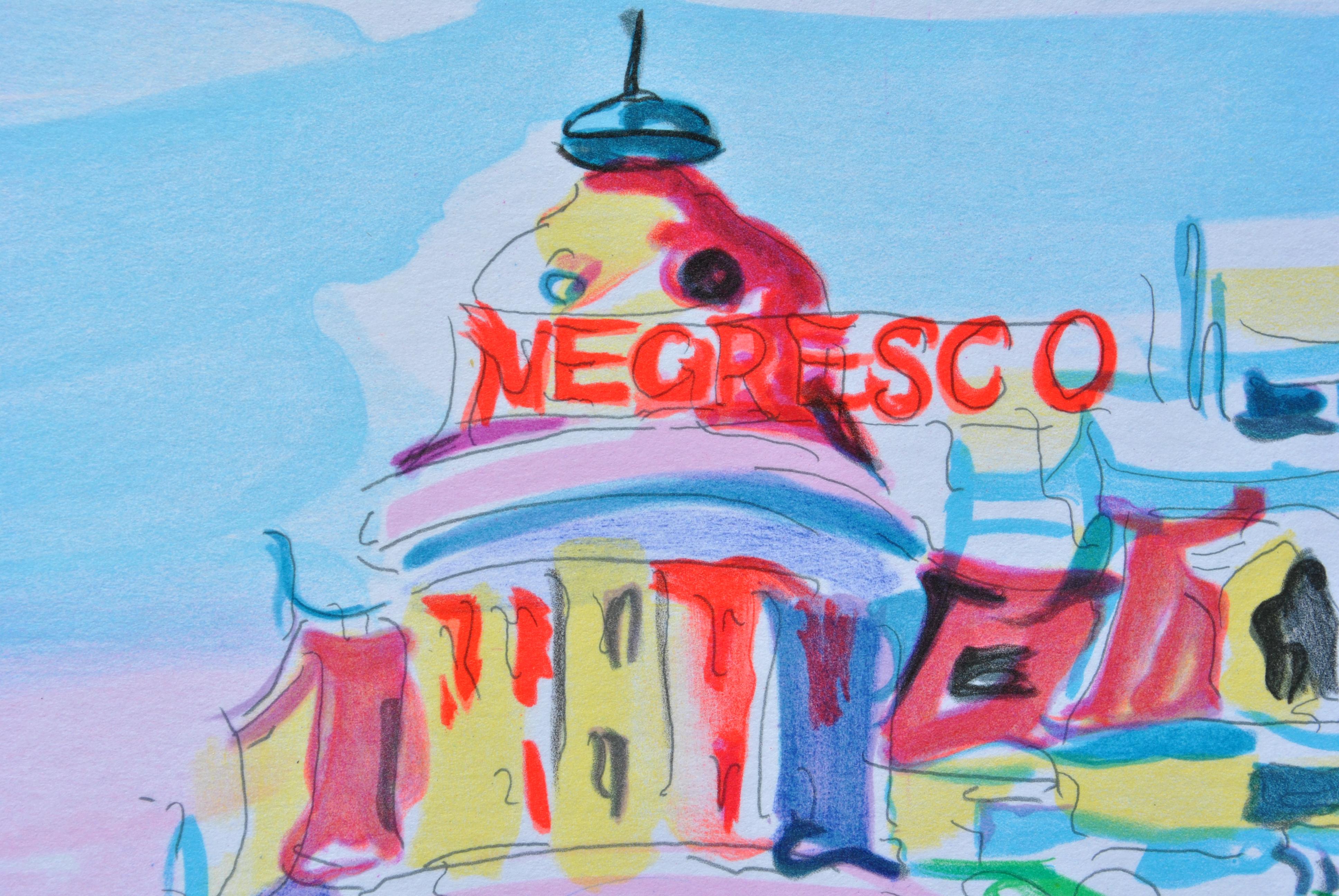 RIVIERA : Negresco Palace - Original Lithograph, HANDSIGNED & Ltd /250 For Sale 2