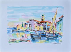 RIVIERA : Saint Tropez - Original Lithograph, HANDSIGNED & Ltd /600